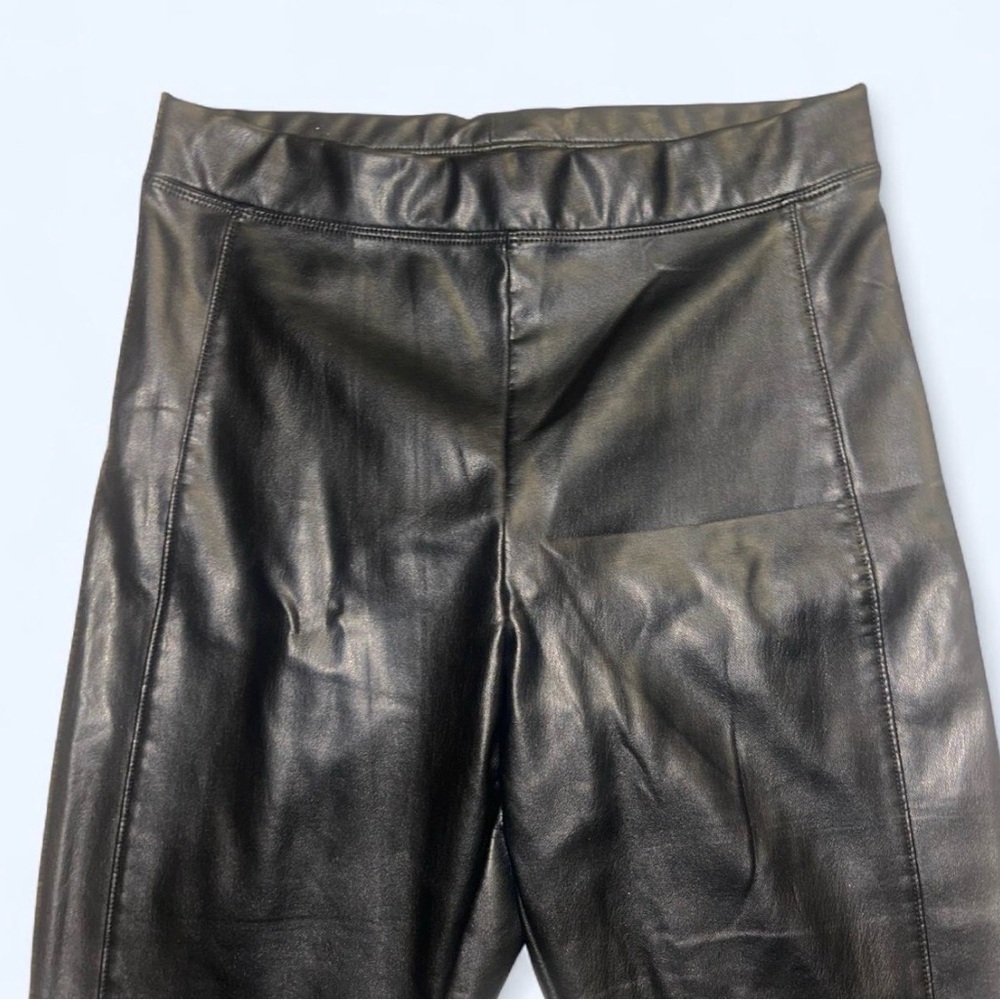 Express Leather Black Leggings - Picture 2 of 3